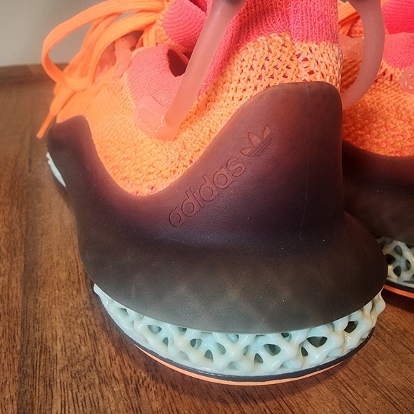Adidas 4D FUSIO Screaming Orange Solar Ultra Primeknit Sneakers FZ2414 Mens 6 - Picture 5 of 14